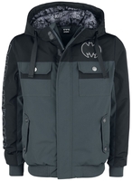 Batman - Batman - Winterjas - Mannen - zwart donkergrijs