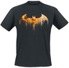 Batman - Dripped Logo - T-shirt - Mannen - zwart