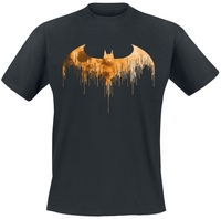 Batman - Dripped Logo - T-shirt - Mannen - zwart