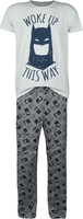 Batman - Woke Up This Way - Pyjama - Mannen - blauwgrijs