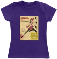 Baymax (Disney Classics) - Kids - Honey Lemon Newspaper - T-shirt - Vrouwen - lila