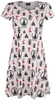 Beauty and the Beast - Rose - Medium-lengte jurk - Vrouwen - lichtroze