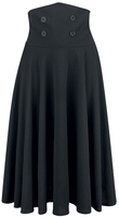 Belsira - Circle Skirt - Medium-lengte rok - Vrouwen - zwart