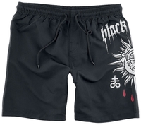 Black Blood by Gothicana - Zwembroek met zon- en maanprint - Zwembroek - Mannen - zwart