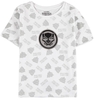 Black Panther - Kids - Wakanda Forever - Logo - All-Over - T-shirt - Unisex - wit