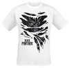 Black Panther - Ripped - T-shirt - Mannen - wit