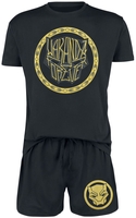 Black Panther - Wakanda Forever - Wakanda Gold Print - Pyjama - Mannen - zwart