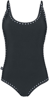 Black Premium by EMP - Badeanzug mit Pünktchen - Zwempak - Vrouwen - zwart