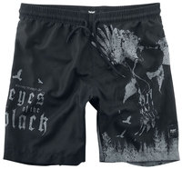 Black Premium by EMP - Badeshorts mit Print Black Premium - Zwembroek - Mannen - zwart