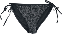 Black Premium by EMP - Bikinihose mit keltisch anmutendem Print - Bikini Slip - Vrouwen - zwart
