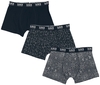 Black Premium by EMP - Boxershorts - Set van 3 met runenprint - Boxers - Mannen - donkergrijs zwart