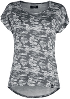 Black Premium by EMP - Camouflage T-Shirt - T-shirt - Vrouwen - grijs camo