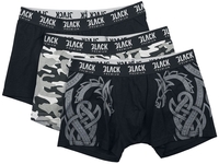 Black Premium by EMP - Dreierpack Boxershorts - Boxers - Mannen - zwart