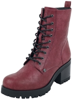 Black Premium by EMP - Dunkelrote Schnürboots - Laars - Vrouwen - donkerrood