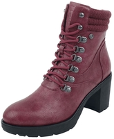 Black Premium by EMP - Dunkelrote Schnürboots - Laars - Vrouwen - donkerrood