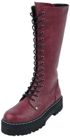 Black Premium by EMP - Dunkelrote Schnürboots - Laars - Vrouwen - donkerrood