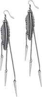 Black Premium by EMP - Feathers - Oorbel - Vrouwen - zilverkleurig