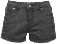 Black Premium by EMP - Graue Shorts mit Schnürungen - Korte broek - Vrouwen - grijs