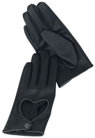 Black Premium by EMP - Handschuhe mit Herz-Cut-Out Black Premium - Handschoenen - Vrouwen - zwart