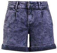 Black Premium by EMP - Jeans Shorts mit lila Waschung - Korte broek - Vrouwen - aubergine
