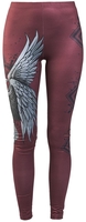 Black Premium by EMP - Legging met ravenprint - Leggings - Vrouwen - rood