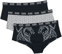 Black Premium by EMP - Panty-Set mit keltisch anmutenden Motiven - Pantyset - Vrouwen - zwart