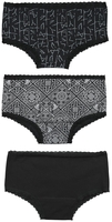 Black Premium by EMP - Panty-Set mit keltisch anmutenden Motiven - Pantyset - Vrouwen - zwart donkergrijs