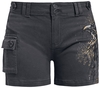 Black Premium by EMP - Short met ravenprint - Korte broek - Vrouwen - grijs