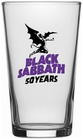 Black Sabbath - 50 Years - Bierglas - Unisex - transparant