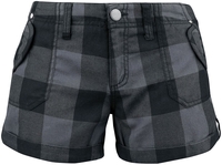 Brandit - Santiago Hot Pant - Hot Pants - Vrouwen - zwart grijs