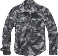 Brandit - Vintage Shirt - Longsleeve - Mannen - grijs camo