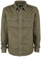 Brandit - Vintage Shirt - Longsleeve - Mannen - olijf