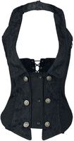 Burleska - Melissa Waist Coat - Onderborstkorset - Vrouwen - zwart