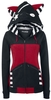 Bye Bye Kitty - Star Kitty - Vest met capuchon - Vrouwen - zwart rood