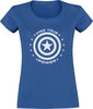 Captain America - Captain Power - T-shirt - Vrouwen - blauw