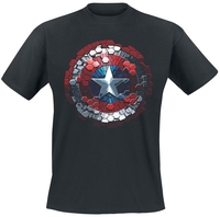 Captain America - Civil War - Hex Shield - T-shirt - Mannen - zwart