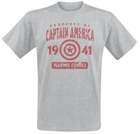 Captain America - Property - T-shirt - Mannen - grijs