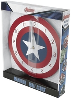 Captain America - Schild - Wandklok - Unisex - multicolor