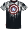 Captain America - Shield - T-shirt - Mannen - meerkleurig