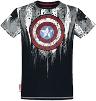 Captain America - Shield - T-shirt - Mannen - meerkleurig
