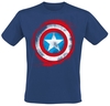 Captain America - Shield Logo - T-shirt - Mannen - navy