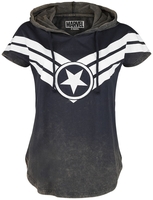 Captain America - Star - T-shirt - Vrouwen - blauw