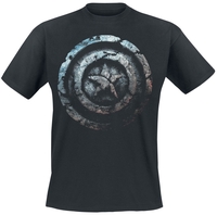 Captain America - Stone Shield - T-shirt - Mannen - zwart