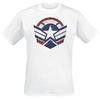 Captain America - Wings - T-shirt - Mannen - wit