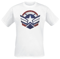 Captain America - Wings - T-shirt - Mannen - wit
