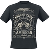 Cash,  Johnny - American Rebel - T-shirt - Mannen - zwart
