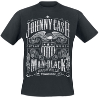 Cash,  Johnny - Outlaw Music - T-shirt - Mannen - zwart
