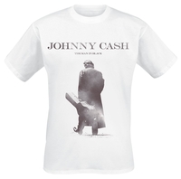 Cash,  Johnny - Walking Guitar - T-shirt - Mannen - wit