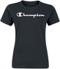 Champion - American Classics Crewneck T-Shirt - T-shirt - Vrouwen - zwart