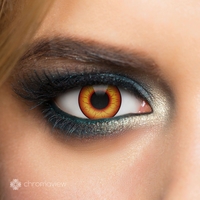 Chromaview - Crazy Clown - Fashion contactlens - Unisex - oranje